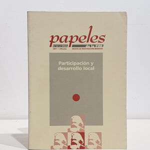 Papeles de la FIM. Revista de Investigación Marxista. Nº 16 2ª Época. Participación y desarrollo local