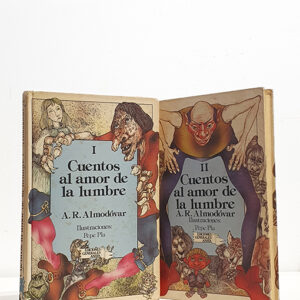 Cuentos al amor de la  lumbre. Introducción y apéndice de A. R. Almodóvar. Ilustraciones de Pepe Pla. Tomos I y II, completo.
