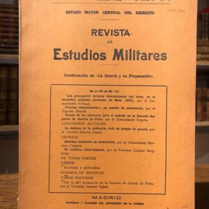Revista de Estudios Militares. [Continuación de La Guerra y su preparación] Año I.- Tomo I.- No. 3.