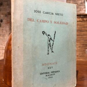 Del campo y soledad. Colección Adonáis, XXV.
