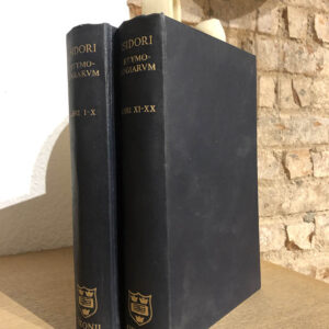 Isidori Hispalensis Episcopi: Etymologiarum Sive Originum, Libri XX : Tomus I, Libros I-X et Tomus II, Libros XI-XX. 2 tomos, completo.