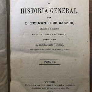 COMPENDIO RAZONADO DE HISTORIA GENERAL. Tomo IV.