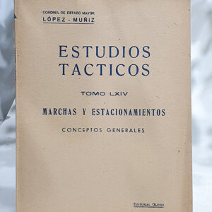 Estudios Tácticos, Tomo LXIV. Marchas y estacionamientos. Conceptos generales.