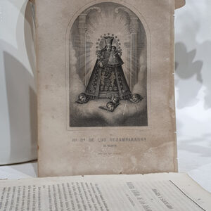 [GRABADO] Nuestra Señora de los Desamparados de Valencia. Finales s. XIX.