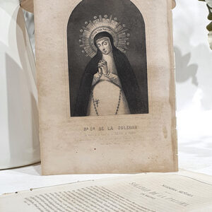 [GRABADO] Nuestra Señora de la Soledad. Madrid, La Paloma.
