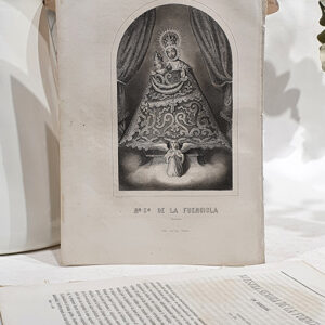 [GRABADO] Nuestra Señora de Fuencisla de Segovia. Grabado al acero.