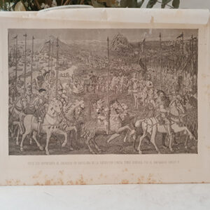 [Litografía] Copia del Tapiz que representa el Embarque en Barcelona de la Expedición contra Túnez mandada por Carlos V.