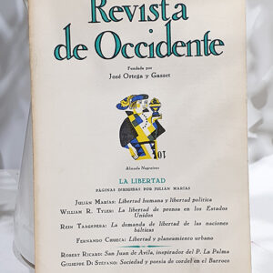 Revista de Occidente Nº 146. La libertad. Número dirigido por Javier Marías.