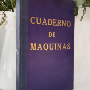 Barco a vapor SAC Santander. Cuaderno de máquinas / motores para barcos a vapor. Año de 1962. Siendo Segundo Maquinista Naval D. Manuel Bellido Pinto.