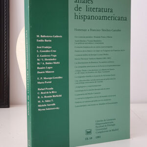ANALES DE LITERATURA HISPANOAMERICANA. Nº IX-10.