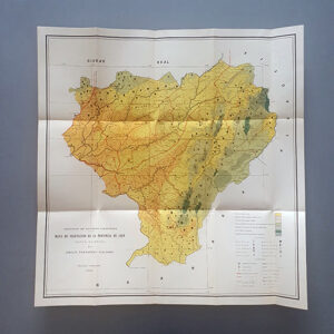 Mapa de la vegetación de la Provincia de Jaén. 67 x 67 cm. 1959