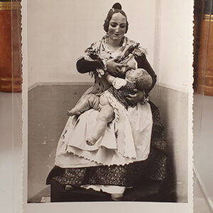 [POSTAL] Fallas de Valencia. Muñeco indultado por ser el más artístico, perteneciente a la falla del mercado y destinado al Museo Folclórico. 19 de marzo de 1936.