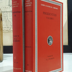 Preface. Daily Round. Divinity of Christ. Origin of Sin. Fight for Mansoul. Reply to Simmachus, book I. / Contra Orationem Symmachi, liber II. Peristephanon Liber. Tituli Historiarum (Dittaochaeon). Epilogus. With an English Translation by H. J. Thompson. Loeb Classical Library, 387, & 398. Bilingual Latin / English edition