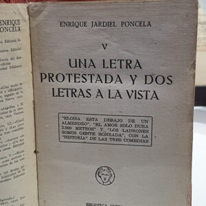 Una letra protestada y dos letras a la vista.