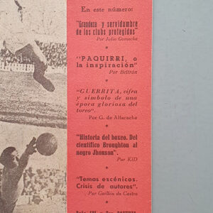 `Más´ Revista de deportes y espectáculos. Sevilla 4 de marzo de 1941.