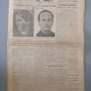 FE. Diario de Falange Española Tradicionalista de las J.O.N.S. 29 de octubre de 1938. Suplemento Extraordinario. Año II de la Era Azul. Núm. 789.