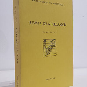 Revista de Musicología, vol. XIII, 1990, nº 1. Dos grafías especiales del scándicus en la notación mozárabe del norte de España. / Músicos en la Corte de Pedro IV el Ceremonioso (1336?1387) / Retablos marianos tardomedievales con ángeles músicos procedentes del antiguo Reino de Aragón. Catálogo / Juan José de Arce, el tafallés (27.V.1748 ? 23.IV.1777) / El Arte y puntual explicación del modo de tocar el violín? de José Herrando. Una posdata curiosa / El violoncelista y compositor polaco Cristiano Reynaldi (Cracovia, 1719  Madrid, 1767): Nuevos datos para su biografía / Otros pianos de F. Flórez y F. Fernández / Recepción de la ópera italiana en Granada / La Sérénade pour instruments à cordes de Marcial del Adalid / Un desconocido Salmo de difuntos de Isaac Albéniz.