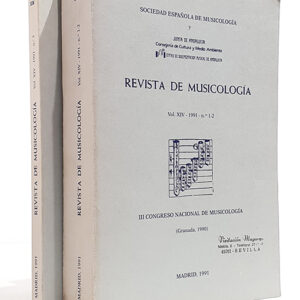 Revista de Musicología Vol. XIV - 1991 - Nº 3