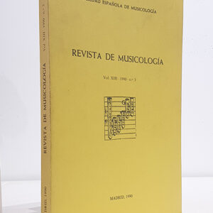 Revista de Musicología, vol. XIII, 1990, nº 3 Recent Contributions to Iberian Musical Scholarship in the United States. Reseñas bibliográficas. Coordinación: Xoán M. CARREIRA