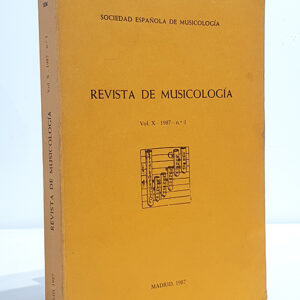 Revista de Musicología Vol. X - 1987 - Nº 1. Alfonso X el Sabio y la música.  Alfonso X el Sabio y la música:-La Mesa Redonda "Alfonso X el Sabio y la música" (Madrid, 26-28 de septiembre de 1984) y otras aportaciones-Las Cantigas de Santa María. Replanteamiento musicológico de la cuestión (Ismael Fernández de la Cuesta)-La teoría musical en la época de Alfonso X el Sabio (Don M. Randel)-Fünf Punkte zur Mehrstimmigkeit in Spanien vor 1320/30 (Max Lütolf)-Los instrumentos musicales en los códigos alfonsinos: su tipología, su uso y su origen. Algunos problemas iconográficos (Rosario Álvarez)-Notes sur la cohérence formelle des miniatures à sujet musical du manuscrit b.I.2 de l'Escorial (Martine Jullian; Gérard Le Vot)-Some remarks on the Cantigas (Manuel P. Ferreira)-Interpretación organológica de la miniatura del folio 201v del códice b.I.2 escurialense (Jacinto Torres)-Indications of Arabian Musical Influence on the Iberian Peninsula from the 8th to the 13th Century (Habib H. Touma)-Une copie inconnue des miniatures musicales des Cantigas de Santa María de l'Escorial (Catherine Homo)