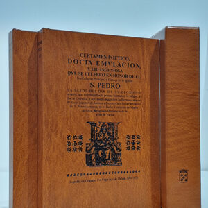 Certamen poético, Docta Emulación, y lid ingeniosa que se celebró en honor de el Invictisimo Principe y Cabeza de la Iglesia S. Pedro... [Emvulacion] Facsímil de la edición de Granada en 1678.