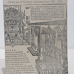 Fiestas por el Patronato Concepcionista, 1761-1763.