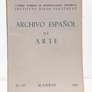 ARCHIVO ESPAÑOL DE ARTE, Nº 223. 1983.