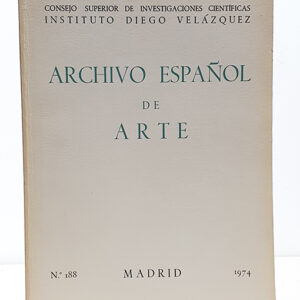 ARCHIVO ESPAÑOL DE ARTE, Nº 188. 1974. Giambattista Novello, un arquitecto paduano del XVIII en la Corte de España / Francisco Rizi: pinturas murales / Dos notas, a dos pinturas de Goya, de tema religioso / Dos notas, a dos pinturas de Goya, de tema religioso / San Pedro de Nora (Asturias) entre otros artículos.