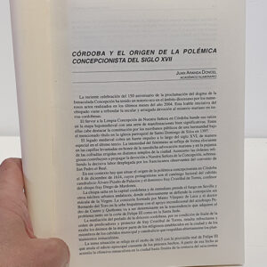 Córdoba y el origen de la polémica concepcionista del siglo XVII.