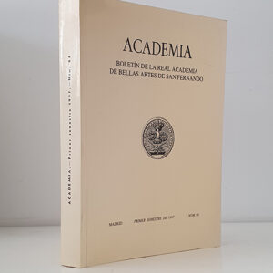 ACADEMIA. Boletín de la Real Academia de Bellas Artes de San Fernando, año 1997 núm. 84. Retrato de Juan Francisco Eminente por Bartolomé Murillo / Los retablos de Bernabé de Módena en la Catedral de Murcia y sus donantes / George Kubler / Privilegio concedido por el Senado de Venecia a Juan de Herrera para imprimir y vender sus estampas de El Escorial / La arquitectura en los libros / El monasterio de Santa María del Parral (Segovia) / Antonio Furió y Joaquín María Bover: Historiadores de la Arquitectura Mallorquina